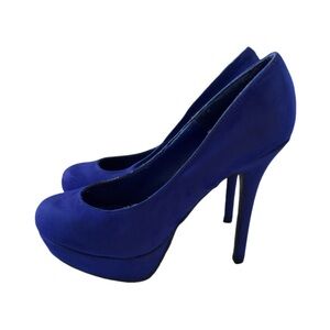 Candie's Royal Blue Platform Heels Size 9
